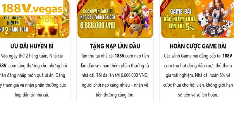 Sức hút nổi bật của 188V không nơi nào có được