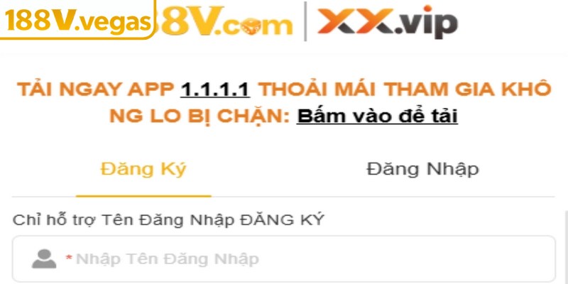 Đăng ký 188V dành cho người mới với ba bước đơn giản